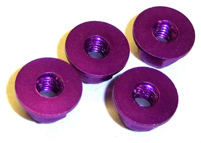 02190 102049 1/10 RC Car Alloy M4 Lock Nut x 4 Purple