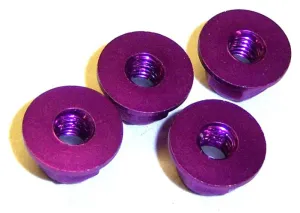 02190 102049 1/10 RC Car Alloy M4 Lock Nut x 4 Purple