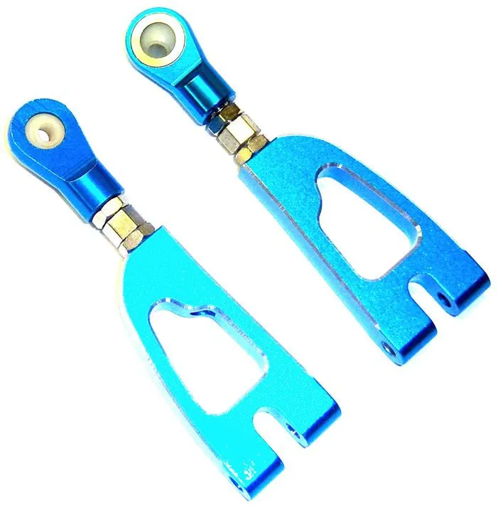 08070b 188020 1/10 Alloy Rear Upper Arm x2 Blue HSP