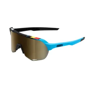 100% S2 - Bwr Black - Soft Gold Mirror Lens