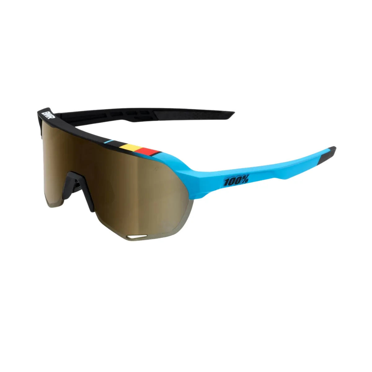 100% S2 - Bwr Black - Soft Gold Mirror Lens