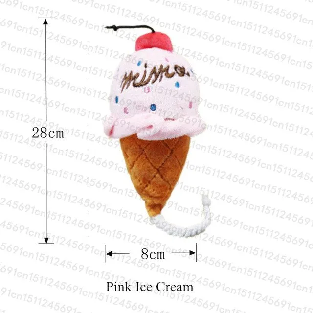 1pc Plush Squeak Toy For Dog Puppy Chew Training Sounding Pet Toys Fleece Pig Duck Nursing Bottle Types Available Drop Shipping