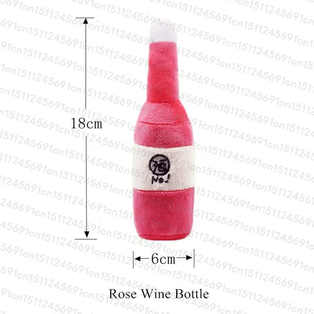 1pc Plush Squeak Toy For Dog Puppy Chew Training Sounding Pet Toys Fleece Pig Duck Nursing Bottle Types Available Drop Shipping
