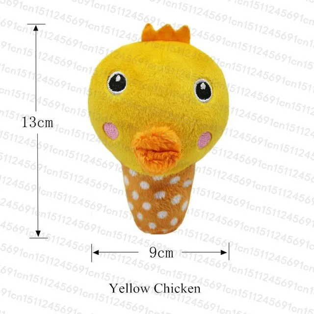 1pc Plush Squeak Toy For Dog Puppy Chew Training Sounding Pet Toys Fleece Pig Duck Nursing Bottle Types Available Drop Shipping