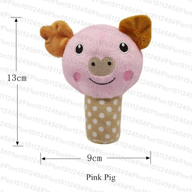 1pc Plush Squeak Toy For Dog Puppy Chew Training Sounding Pet Toys Fleece Pig Duck Nursing Bottle Types Available Drop Shipping