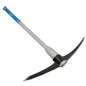 7Lb Pickaxe With Fibreglass Shaft & Non Slip Rubber Grip Handle Pick Axe Chisel