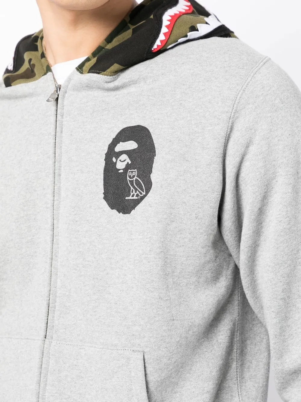 A BATHING APE® logo-print cotton track trousers