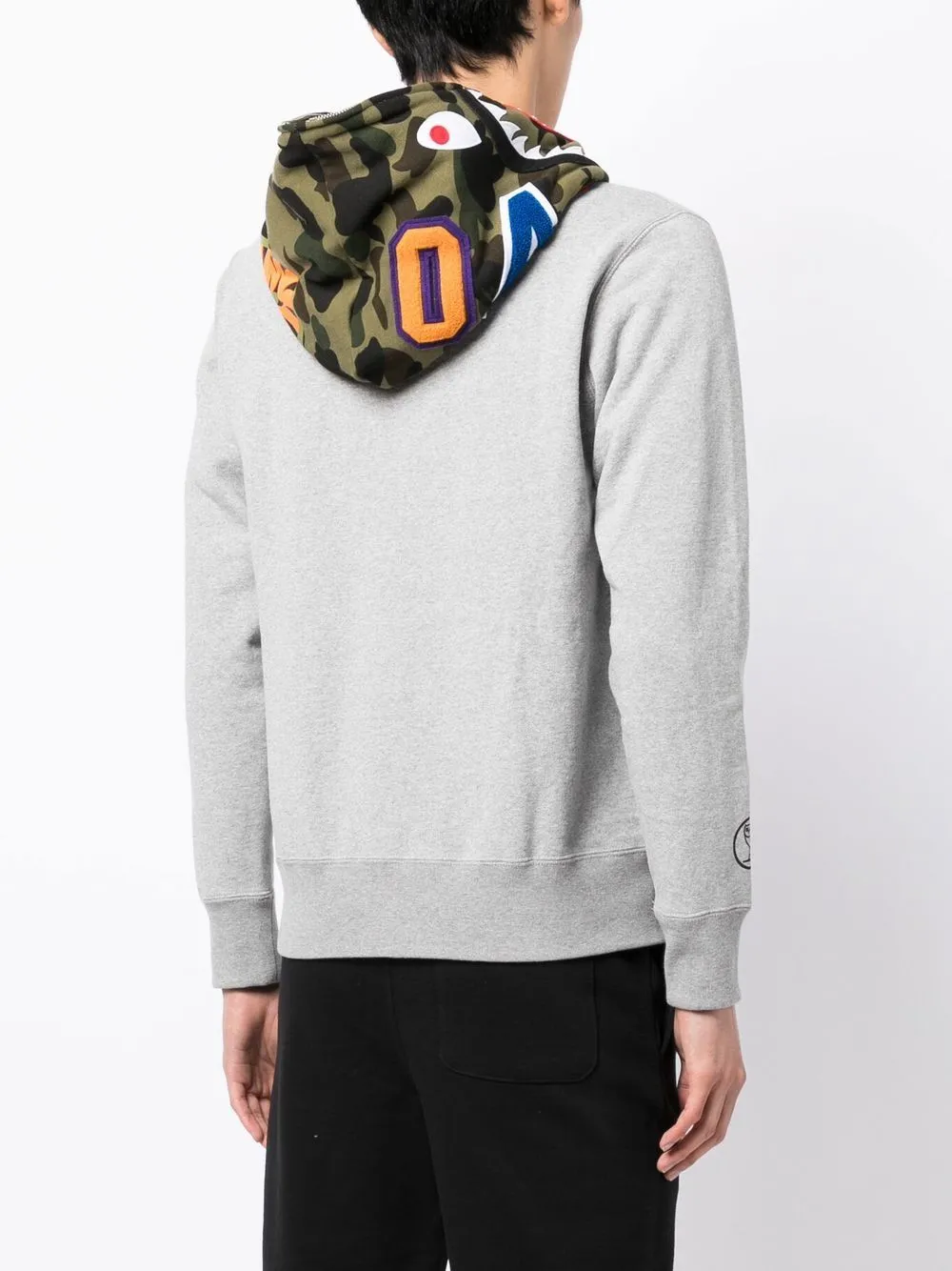 A BATHING APE® logo-print cotton track trousers