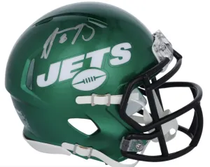 Aaron Rodgers Autographed New York Jets Mini Speed Helmet Fanatics