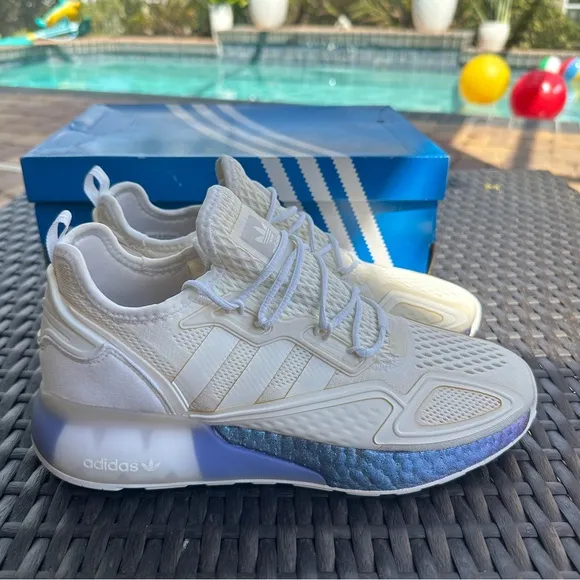 Adidas originals ZX 2K Boost White Textile Men‘s Shoes Size US8.5 EU42 FV2928