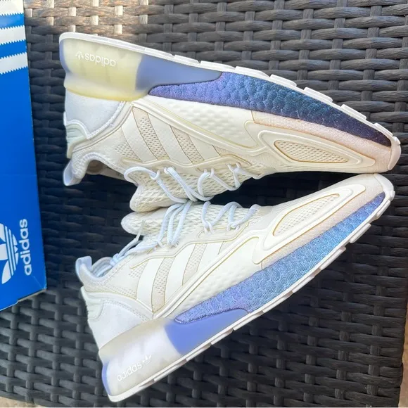 Adidas originals ZX 2K Boost White Textile Men‘s Shoes Size US8.5 EU42 FV2928