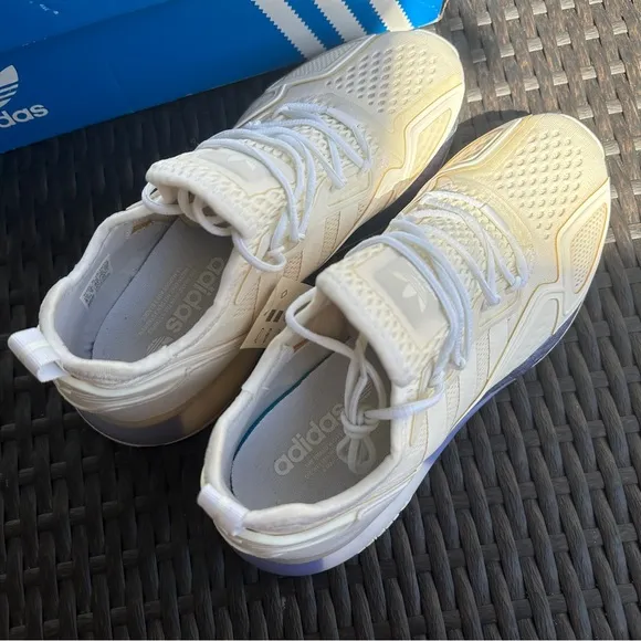Adidas originals ZX 2K Boost White Textile Men‘s Shoes Size US8.5 EU42 FV2928