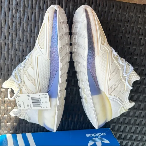 Adidas originals ZX 2K Boost White Textile Men‘s Shoes Size US8.5 EU42 FV2928