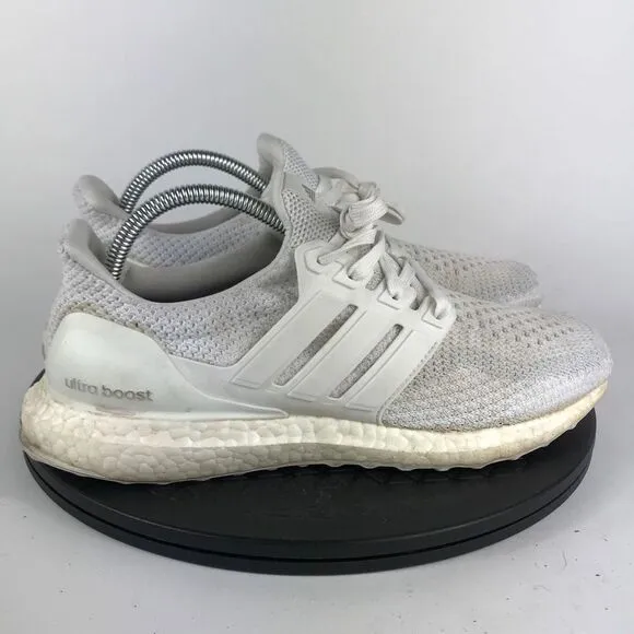 Adidas UltraBoost 2.0 Triple White Running Shoes AQ5929 Men’s Size 8