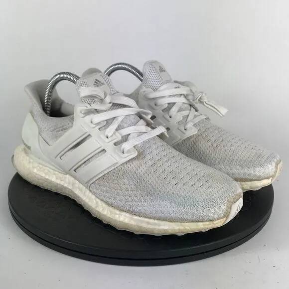 Adidas UltraBoost 2.0 Triple White Running Shoes AQ5929 Men’s Size 8