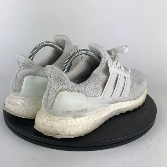Adidas UltraBoost 2.0 Triple White Running Shoes AQ5929 Men’s Size 8