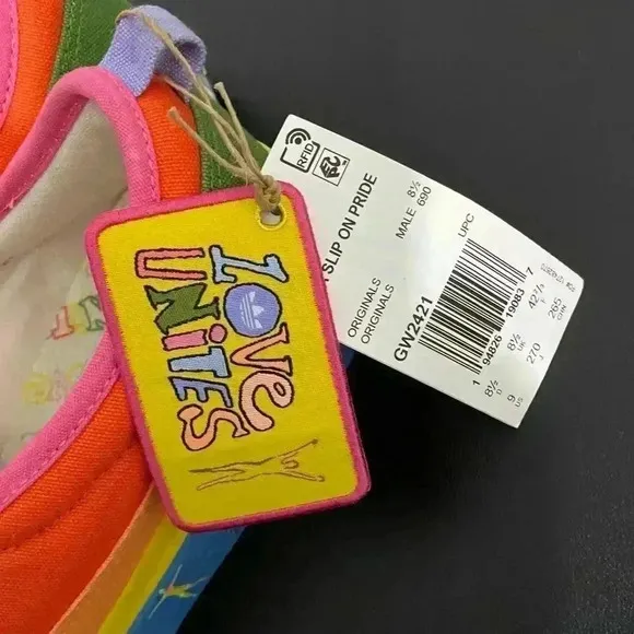Adidas Pride Nizza Slip On Sneakers New Athletic Retro