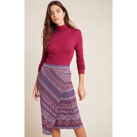 Anthropologie {Maeve} Carolina Knit Pencil Skirt