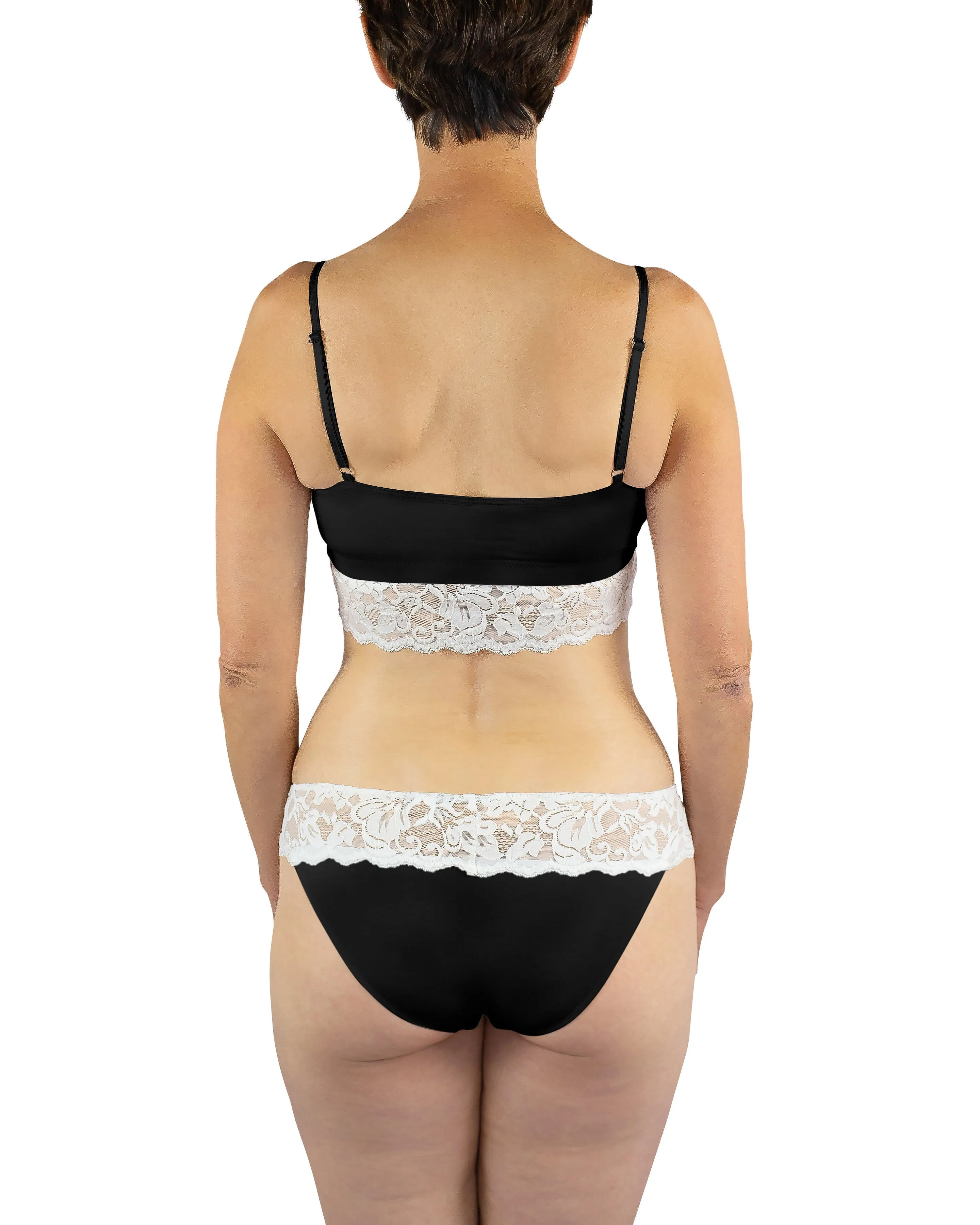 Astrid Brief Panty, White / Black