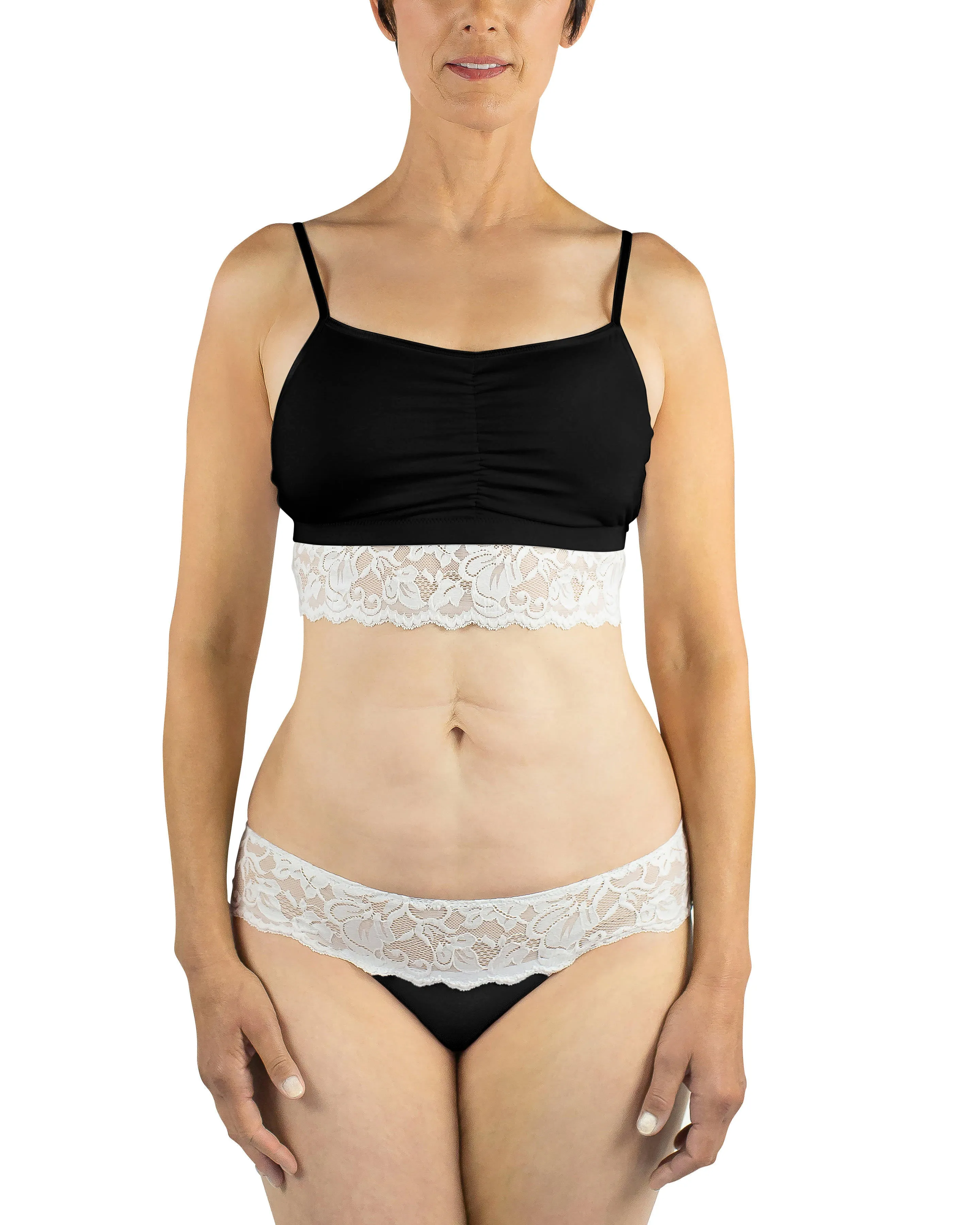Astrid Brief Panty, White / Black