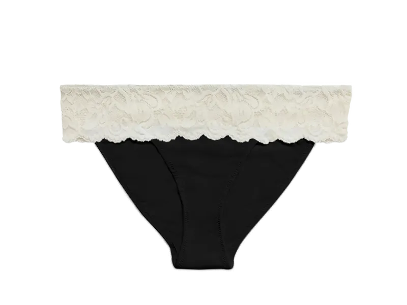 Astrid Brief Panty, White / Black