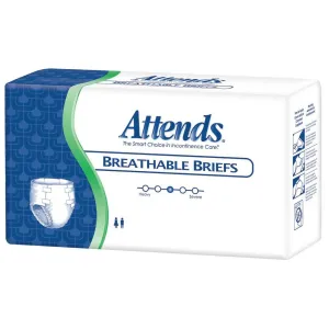 Attends Breathable Briefs Medium 32"-44" 24/bag