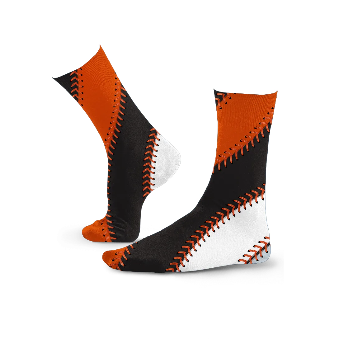 Baltimore Ball Stitch Crew Socks