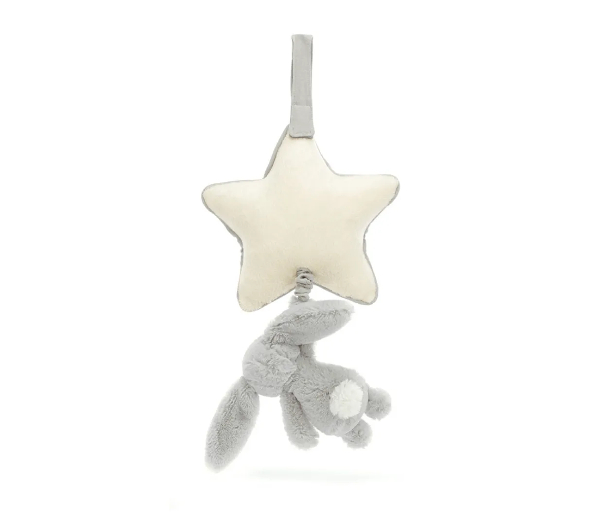 Bashful Bunny Musical Pull | Silver Grey