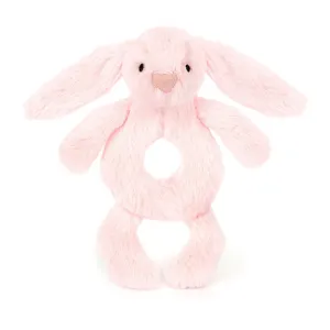 Bashful Bunny Ring Rattle Baby Pink