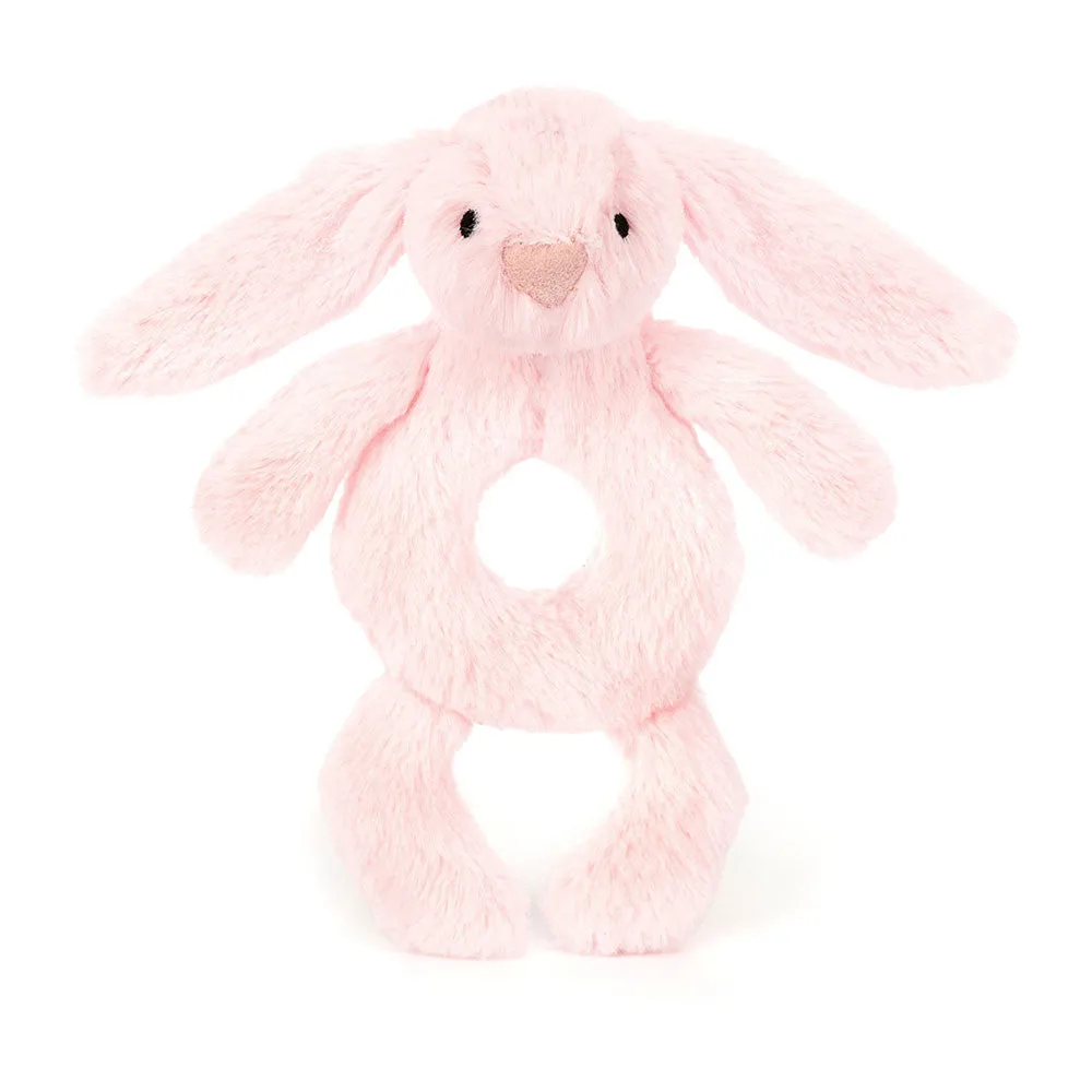 Bashful Bunny Ring Rattle Baby Pink
