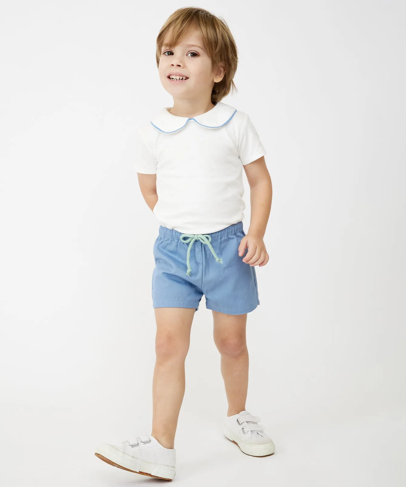 Bingo Baby Short, Dusty Blue