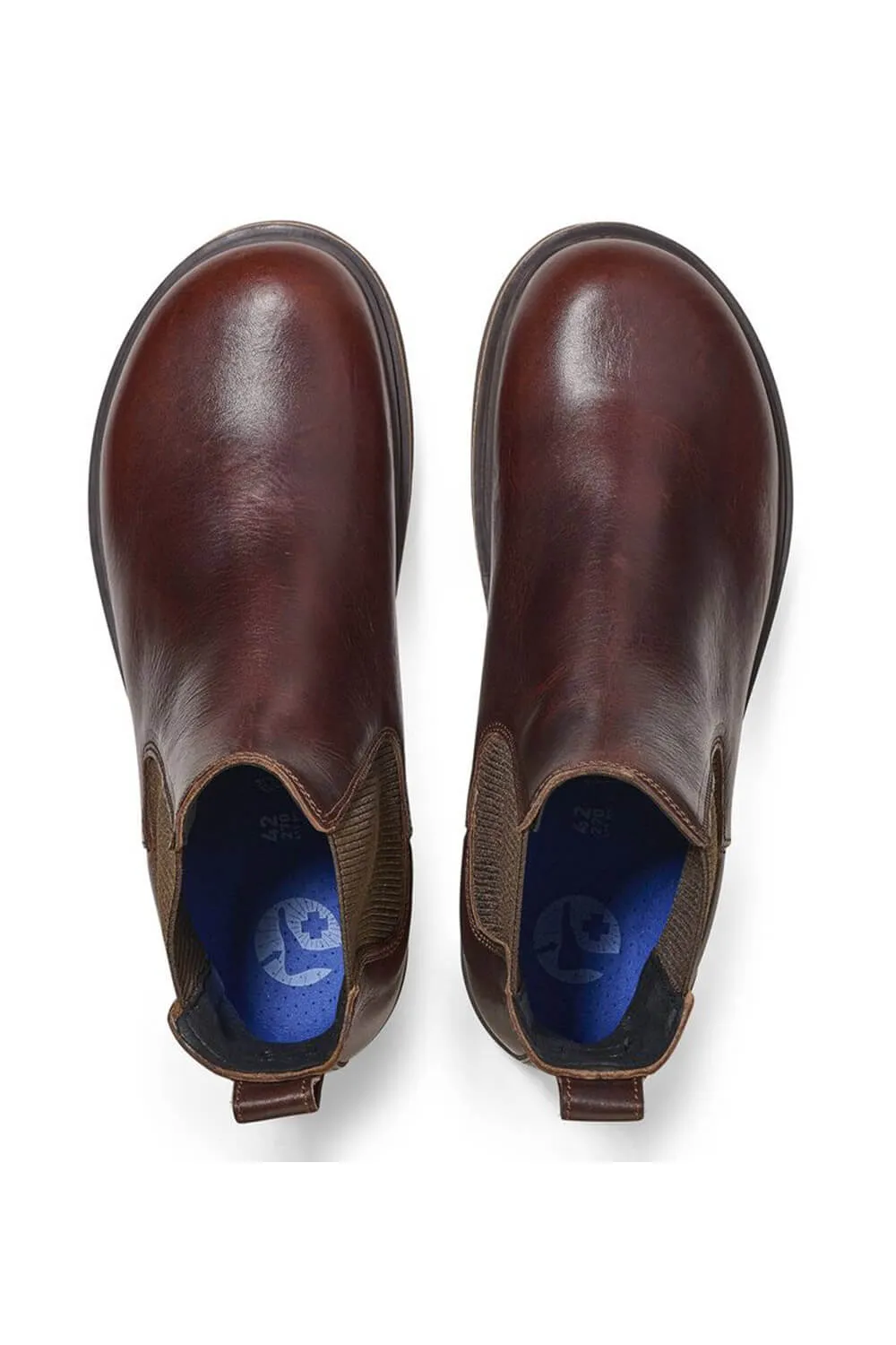 Birkenstock Highwood Slip On Leather Booties for Men in Chocolate | 1025718