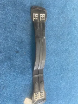 Black leather 24” girth