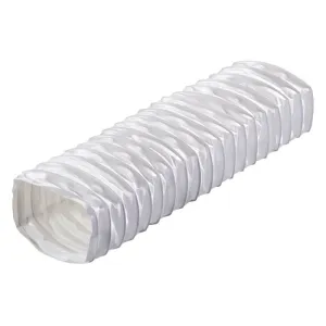 Blauberg 110x54mm x 3m Blauflex White Rectangular Flat PVC Flexible Ducting