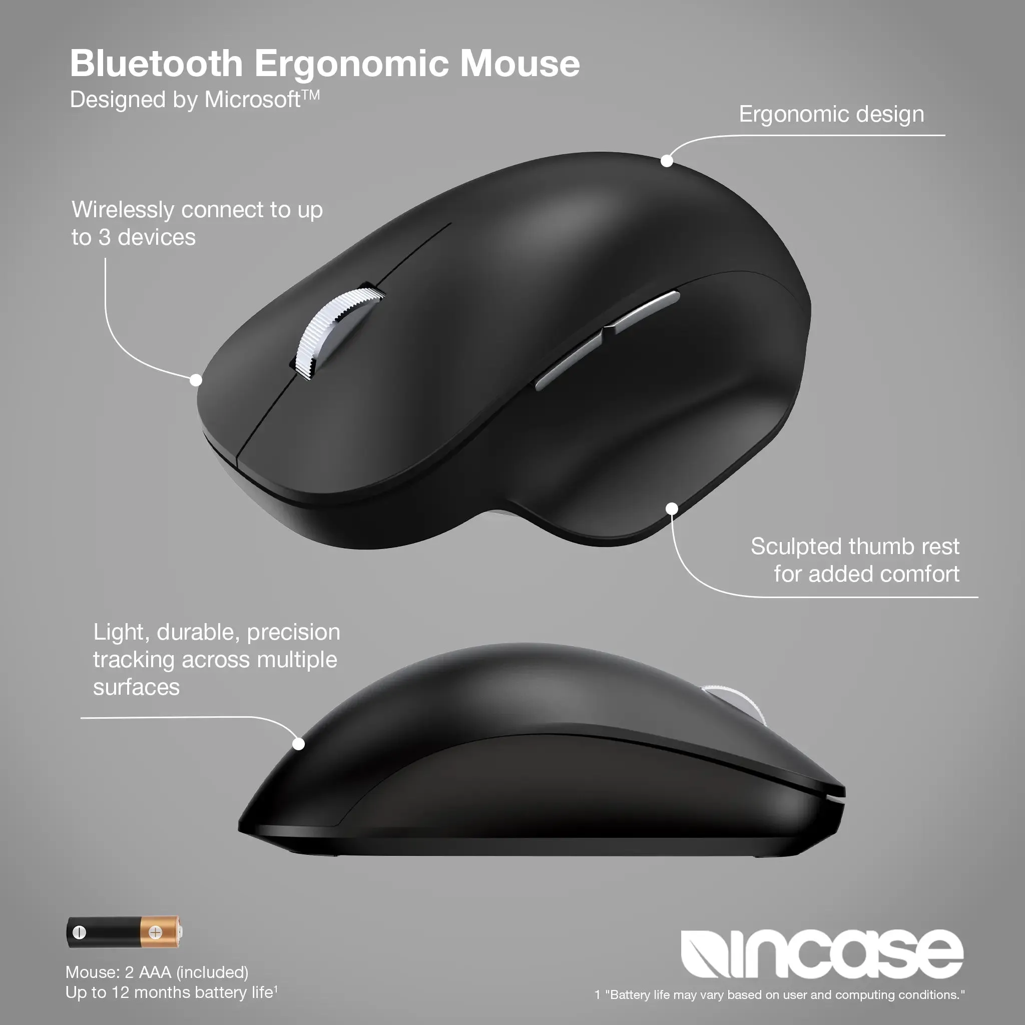 Bluetooth Ergonomic Mouse