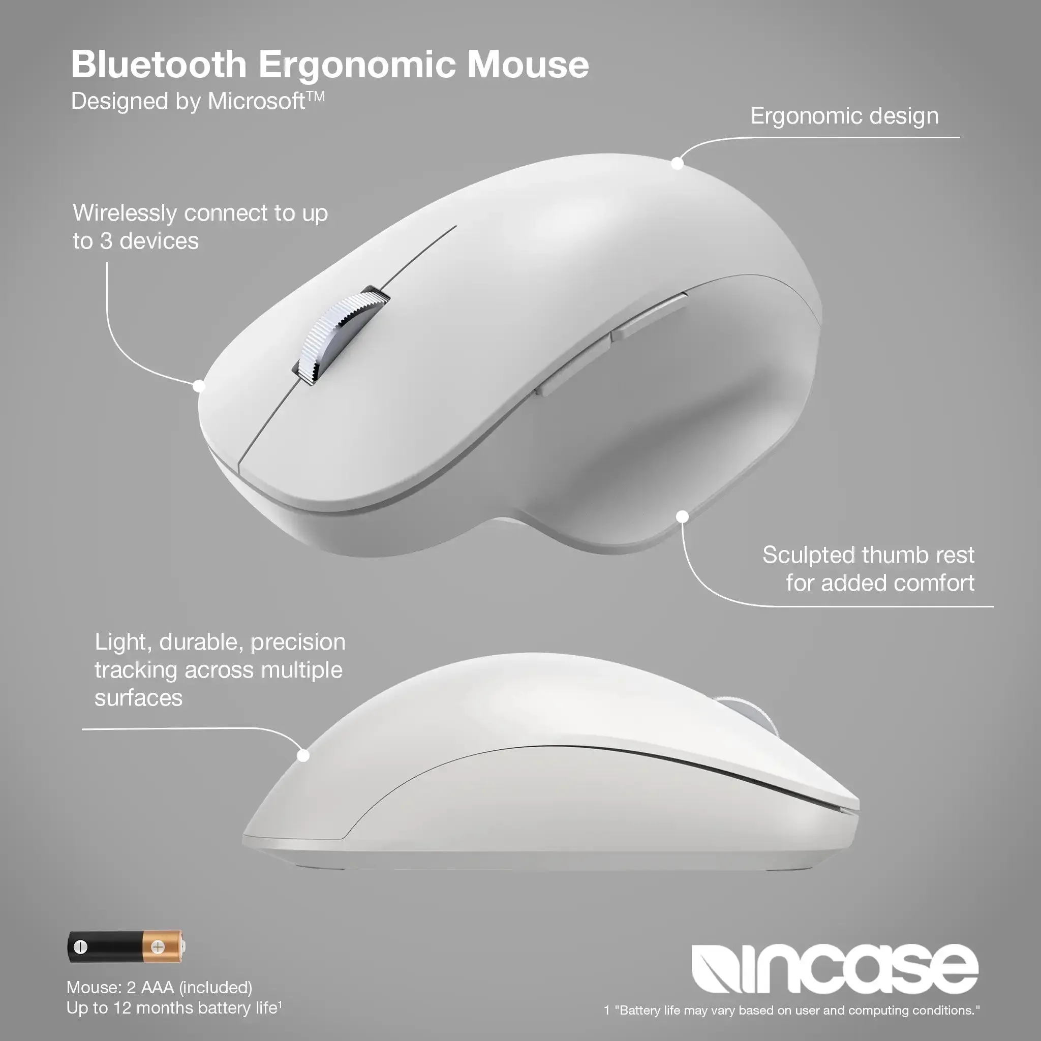 Bluetooth Ergonomic Mouse