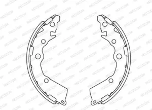 Brake Shoes Kia Picanto 2 1.0,1.2 (2011 ) Front Solidb4241 Ferodo