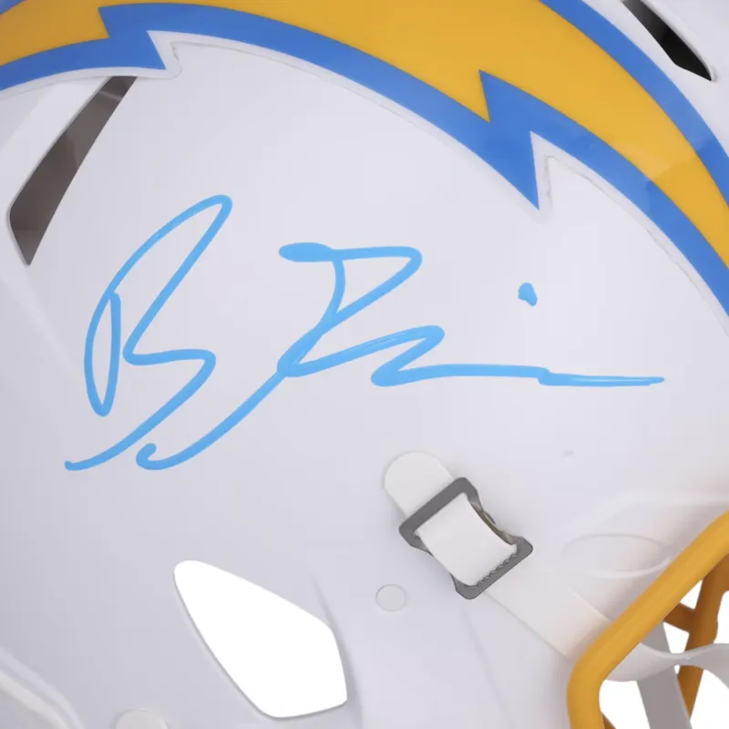 Brenden Rice Autographed Los Angeles Chargers Authentic Speed Helmet Fanatics