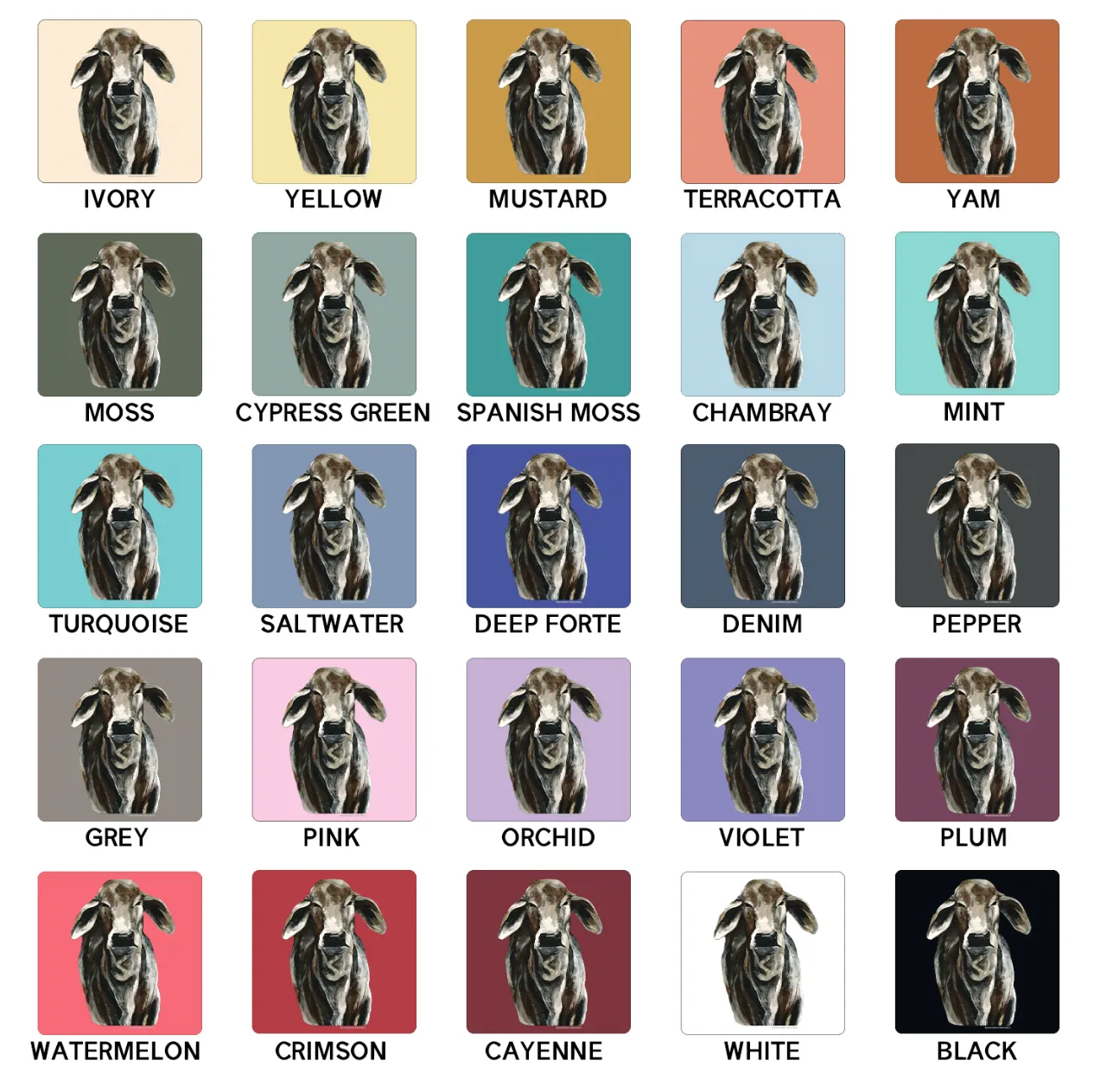 Briley Brahman ComfortWash/ComfortColor T-Shirt (S-4XL) - Multiple Colors!