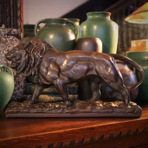Bronze-Clad Walking Lion