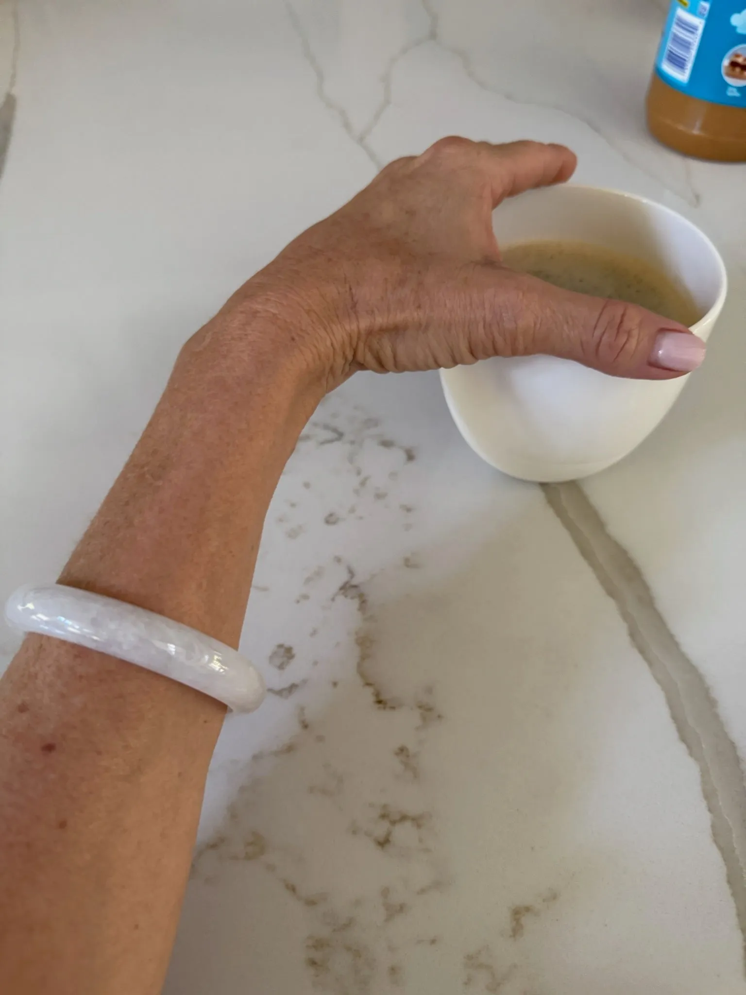 Burmese Icy Jadeite Comfort Fit Bangle