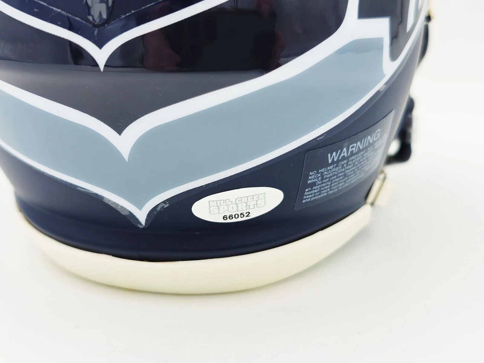 BYRON MURPHY II AUTOGRAPHED SEAHAWKS BLUE SPEED MINI HELMET MCS HOLO 235602