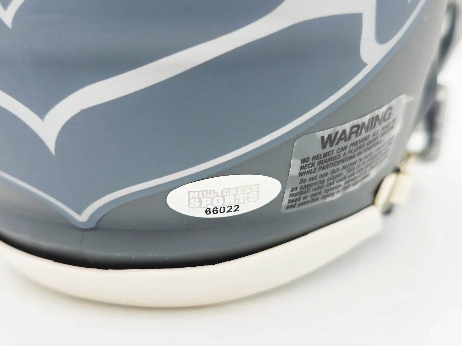 BYRON MURPHY II AUTOGRAPHED SEAHAWKS SLATE GRAY MINI HELMET MCS 235600
