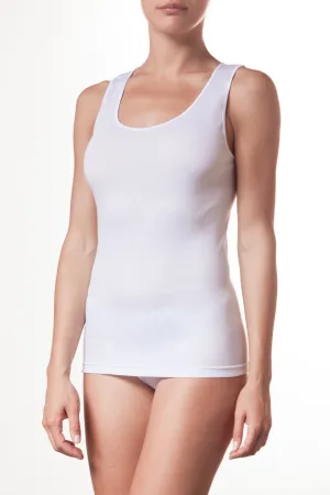 Canotta Intima Donna - spalla larga raso 100% cotone
