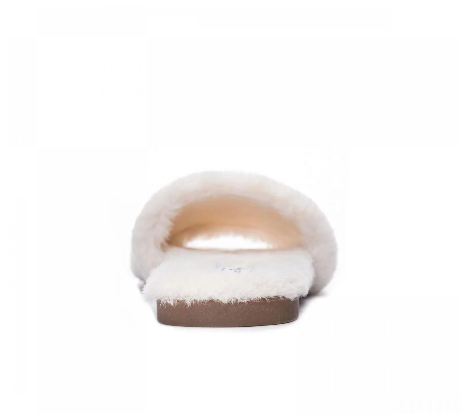 Chinese Laundry Womens Mulholland Fuzzy Flat Sandals Cream 7