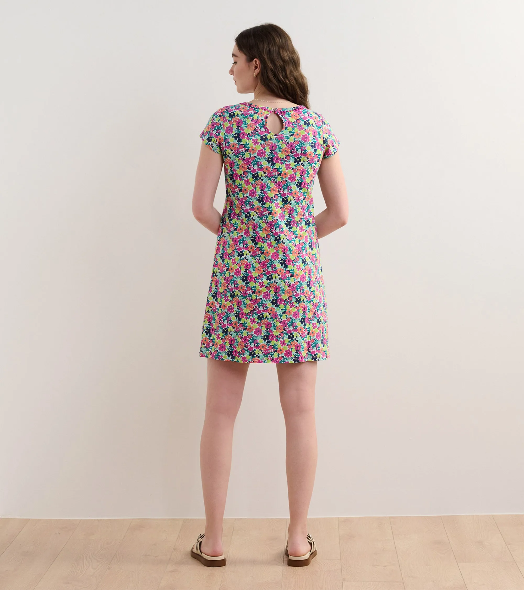 Cici A-Line Dress - Fresh Flowers