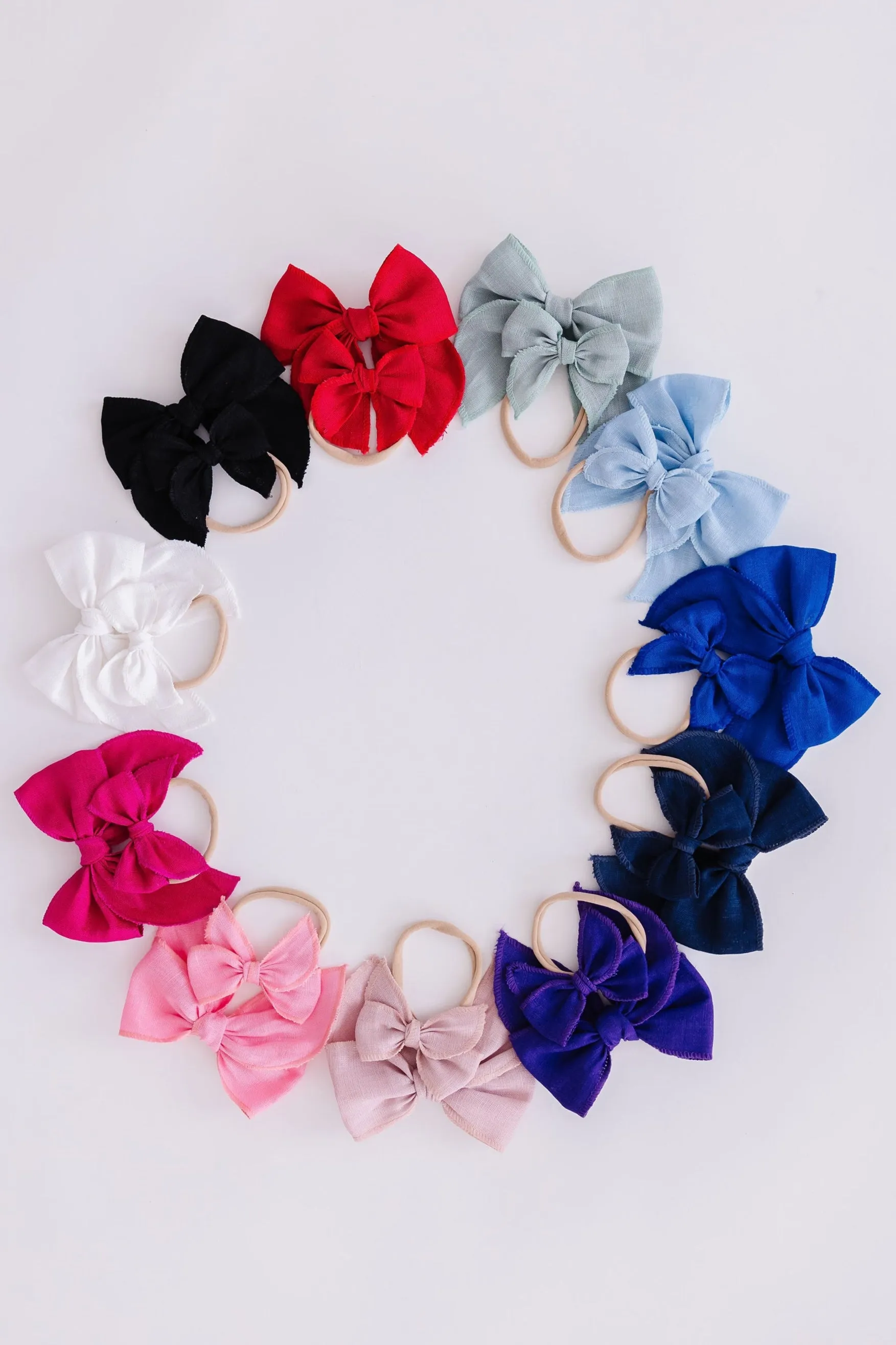 Classic Hair Bow - Bluebird