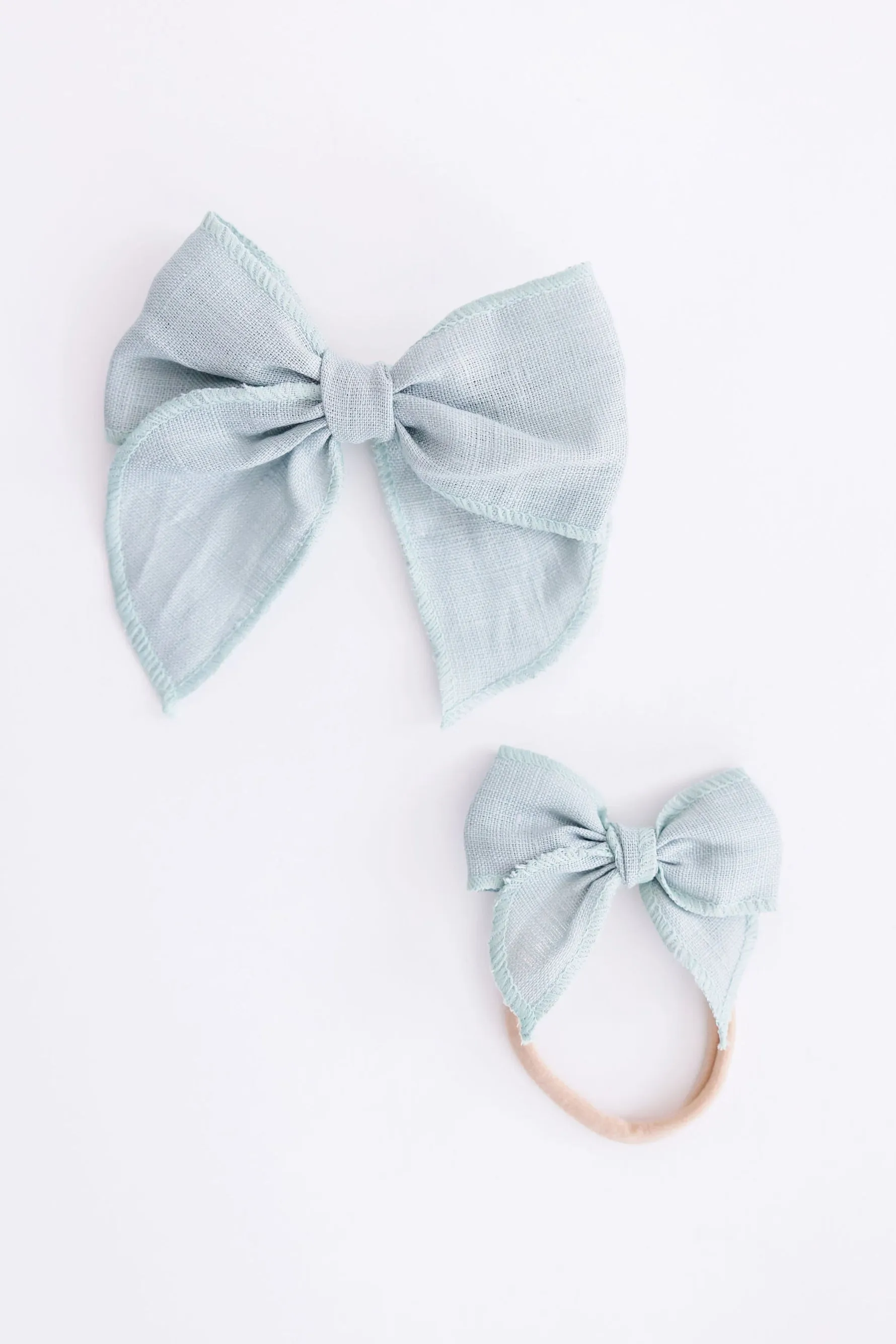 Classic Hair Bow - Sage