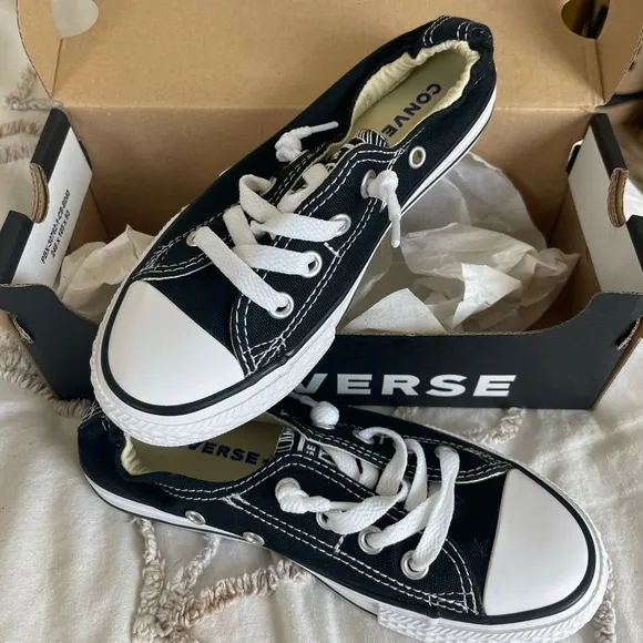 Converse shoreline slip black juniors/kids size 13