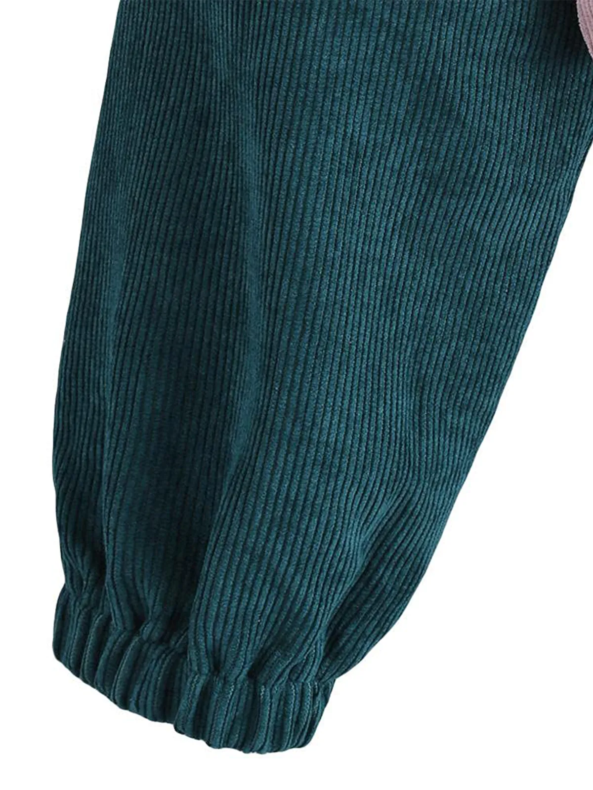 Corduroy Hooded Sweatshirt